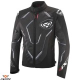 Geaca (jacheta) barbati pentru scuter - motocicleta Racing/Roadster Ixon vara model Demoniak MS culoare: negru/alb Negru/alb XL