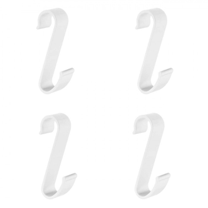 Set C&acirc;rlige Ușă, Plastic, 10.7cm, Alb, 4 Bucăți