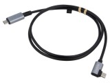 Cablu USB C la USB C unghi 1m negru 100W