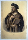 P.048 CARTE POSTALA JAN HUSS JOHN HUS TEOLOG SIDEROGRAFIE