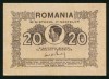 Q661 ROMANIA 20 LEI 1945 UNC NECIRCULATA