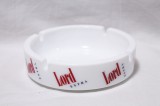 Scrumiera de masa Lord Extra ceramica alba Franta 14.3 cm vintage
