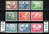 Germania Reich 1933, Mi #499-507 A (dar cu 505 B), Operele lui Richard Wagner, MNH! Cota 2.500 &euro;!