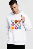 Cumpara ieftin Hanorac Barbati Alb - Circle - 2XL