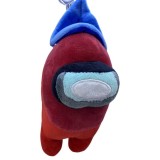 Jucarie de plus Among Us rosu cu palarie