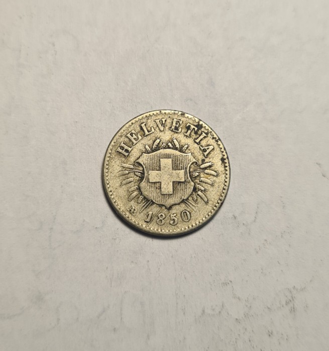 Elvetia 5 Rappen 1850 AB RARA