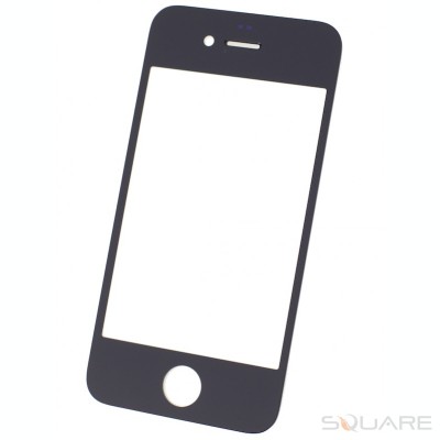 Geam Sticla iPhone 4G, iPhone 4s, Black, AM foto