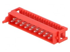 Mufă tată Micro-MaTch IDC 18 pini pentru cablu-bandă 1.27mm