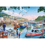 Puzzle 1000 piese - The Little Fishermen At The Harbour-Steve Crisp, Jad
