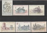 ROMANIA 1968 LP 686 MONUMENTE ISTORICE SERIE MNH