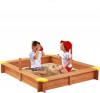 Lada Nisip Lemn Masiv Loc Joaca Copii, Calitate Germania, 104.5x118x104.5 cm, Noua
