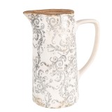 Cumpara ieftin Carafa decorativa ceramica bej gri 21x14x26 cm