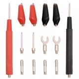 Set 16 Cabluri Masurare Maxwell 910mm, Conectori Filetati, Compatibil Multimetre, Testere