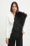 MAX&amp;Co. fular femei, culoarea negru, neted, 2516611016200