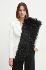 MAX&amp;Co. fular femei, culoarea negru, neted, 2516611016200