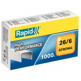 Cumpara ieftin Capse 26/6 Rapid Strong, 1000 Buc/Set, Capacitate 20 Coli, Capse Rezitente, Capse Otel, Capse din Otel, Set de Capse, Set Capse Rapid, Capse Rapid Str