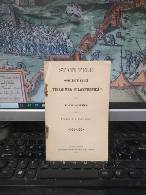 Statutele Societăței Tinerimea Filantropică din Turnu Severin fondată la 5 iunie 1898, Turnu Severin 1899, 179 foto
