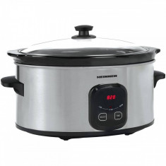 Slow Cooker Heinner HSCK-C57IX 5.7 Litri 2 programe 220W Argintiu/Negru foto