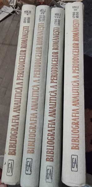 Bibliografia analitica a periodicelor romanesti 4 volume Vol.1 partea 1-3+vol.2