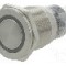 Intrerupator anti-vandalism, ON-ON, &Oslash;19mm, ONPOW - LAS1-AGQPF-11ZE/R/24V/S