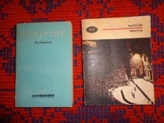Euripide - Bachantele /Alcesta / Medeea / Ciclopul / Electra /Hecuba /Ifigenia in Taurida / Hipolit ( teatru ) // pret pentru ambele carti