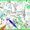 Set lucru manual si desen - Animale