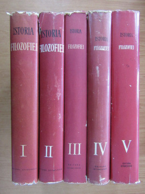 Istoria filozofiei (5 volume) 1957-1963 Editura Stiintifica foto