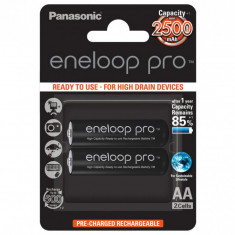 Acumulatori Panasonic Eneloop Pro AA R6 2500mAh 1,2V Ni-MH BK-3HCDE/2BE set 2 buc.