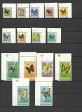 TANZANIA 1973 FAUNA INSCTE FLUTURI, Nestampilat