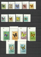TANZANIA 1973 FAUNA INSCTE FLUTURI foto