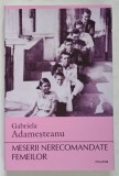 MESERII NERECOMANDATE FEMEILOR , roman de GABRIELA ADAMESTEANU , 2025