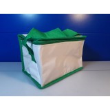 Geanta termoizolanta voiaj alb, verde , 20 x 13 x 14 cm / C10 , C11