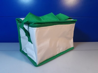 Geanta termoizolanta voiaj alb, verde , 20 x 13 x 14 cm / C10 , C11 foto