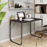 VidaXL Birou de computer, alb, 110x60x73 cm, lemn prelucrat