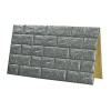 Tapet 3D Silver design perete modern din caramida in relief, Autoadeziv , 77x70 cm