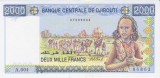Bancnota Djibouti 2.000 Franci (2005) - P43 UNC ( vezi descriere )