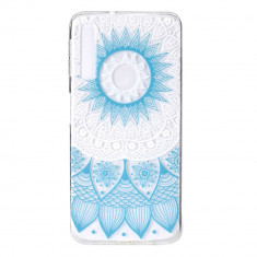 Carcasa Husa Samsung Galaxy A7 2018 Model Blue Mandala, Antisoc + Folie sticla securizata Samsung Galaxy A7 2018 Tempered Glass Viceversa foto