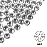 Pietre decorative pentru unghii - MIX - argintiu, 50buc, INGINAILS