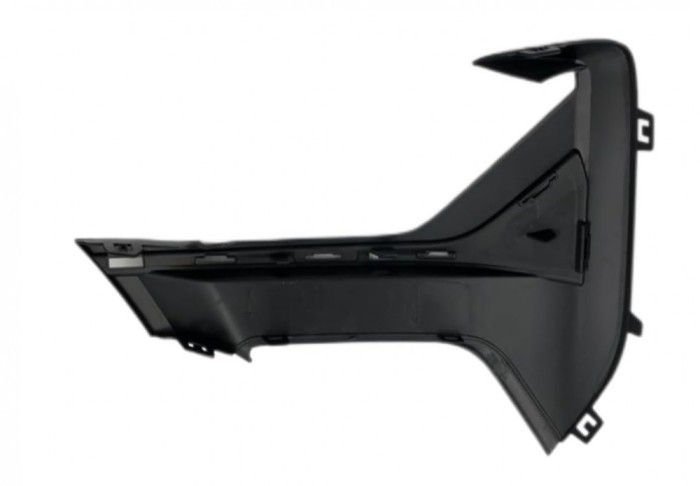 Grila bara protectie, spoiler Bmw X1 (F48), 2019-09.2022, montare fata, stanga, lucios, negru/negru; cu locas ornamente, RapidAuto