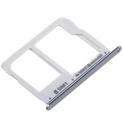 Suport SIM - Card Samsung Galaxy A3 (2016) A310, Dual SIM, Gri foto