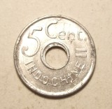 INDOCHINA 5 CENTI 1943 -UNC / CU FIRE DE MATRITA SPARTA