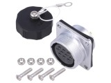 Conector circular mamă 10 pini WS cu montare pe panou - WEIPU