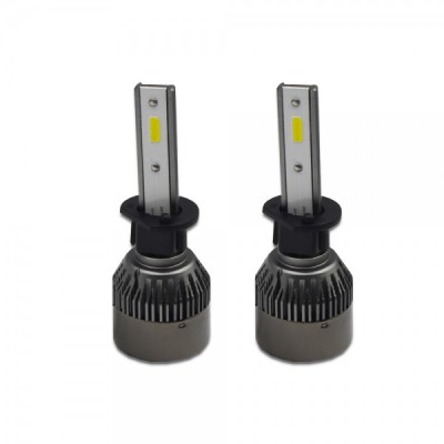 Set 2 becuri LED auto R6, 50W, 6000k Slot H1 foto