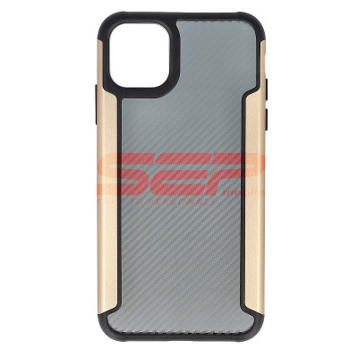 Toc TPU+PC Carbon Fiber Apple iPhone 11 Pro Max Gold foto