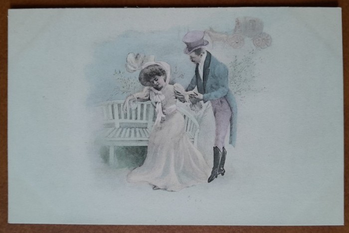 Carte postala, perioada interbelica, desen