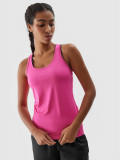 Top de antrenament din materiale reciclate pentru femei - roz, 4F Sportswear