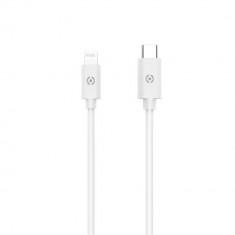 Cablu date Celly PowerDelivery MFI, Lightning to USB-C, 1m, 60W, Alb