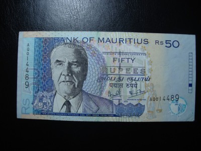 MAURITIUS 50 RUPII 2003 SUPERBA foto