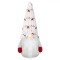 Figurina Decorativă Crăciun, Gnome, 17cm, Culoare Alb Roșu, Material Poliester