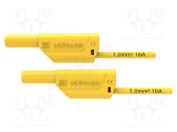 Cablu de măsurare 16A cu mufe banană 4 mm - SCH&Uuml;TZINGER